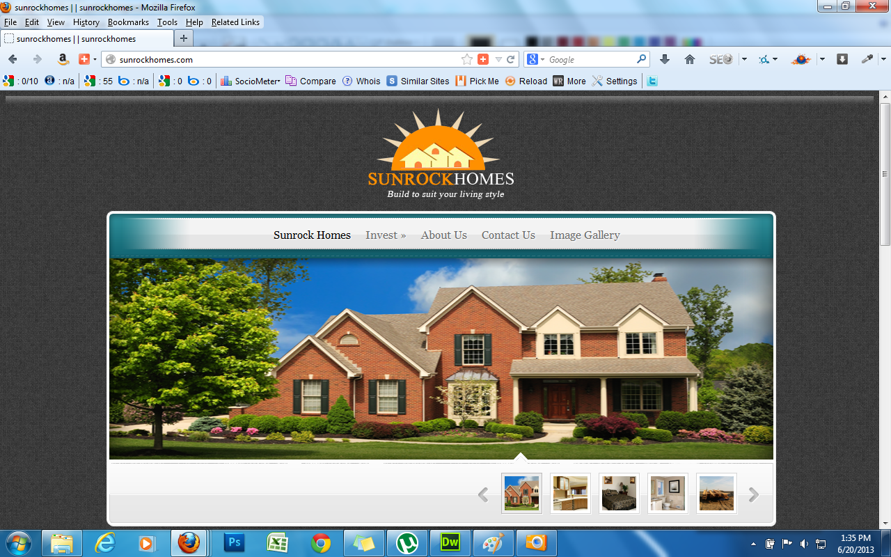 sunrockhomes-website-project
